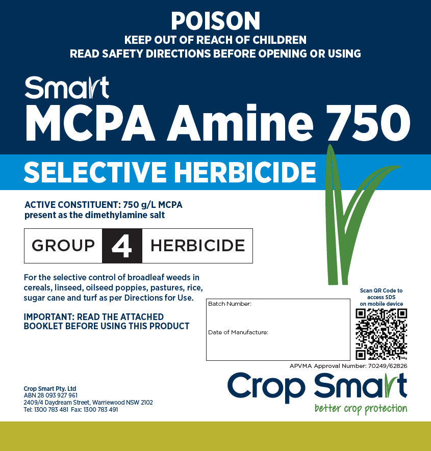 mcpa amine herbicide Smart MCPA Amine 750 | Agricultural Herbicide