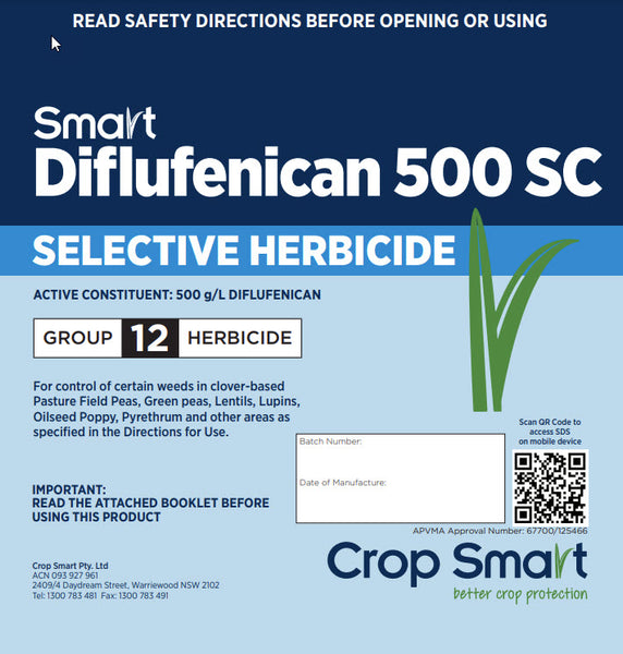 diflufenican herbicide label Smart Diflufenican 500 SC