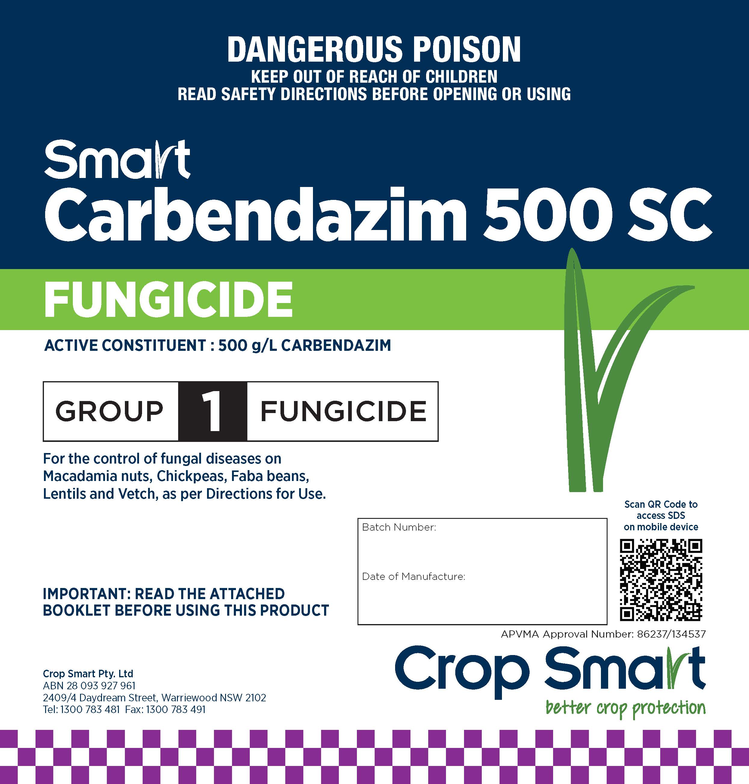 Smart Carbendazim 500 | Agricultural Fungicide for Diseases