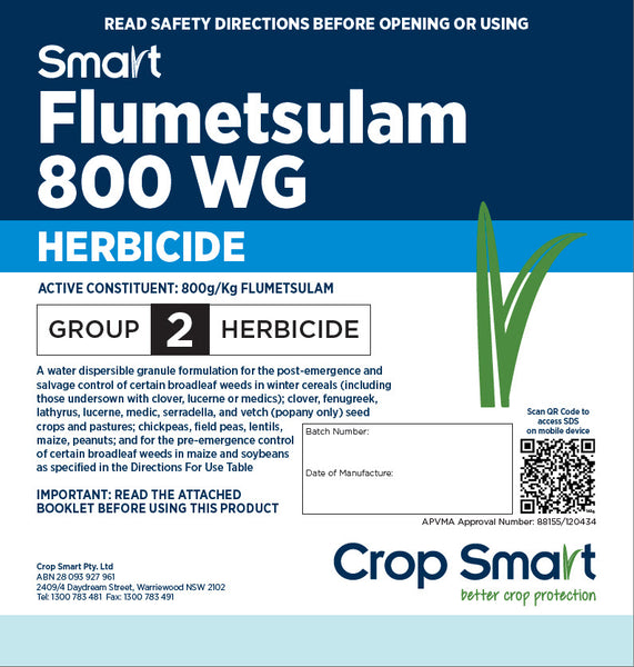 flumetsulam herbicide Smart Flumetsulam 800 WG